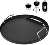 Full Size Griddle Inserts for Weber 18" Charcoal Grills, Flat Top Griddle for Weber 18" Original Kettle, Jumbo Joe and Smokey Mountain Cooker Smoker