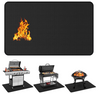 Large 80 x 48 Inch Under Grill Mats for Outdoor Grill, Double-Sided Fireproof Grill Pad, Waterproof, Oil-Proof, Indoor Fireplace/Fire Pit Mat,