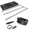 Burner Tube 7508 + Flavorizer Bars 7536 + Igniter 7509 + 7515 Drip Pan Kit for Weber Genesis Silver B, Genesis Silver C Grill
