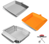 Drip Pan for Napoleon TravelQ 285, PRO285-BK, Q285X-RD-1-A, PRO285X-BK, TQ285-BL-1, TQ240-BL Grill w/ Silicone Cup Liners/ Stainless Steel Grease Catcher