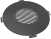 31" Round Cooking Grate Griddle, Universal Fire Pit Grill, Outdoor Campfire BBQ Grilling Mesh Grates Steel, Camping Grill Skillet for Burn Rack, Stove