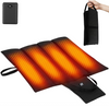 Heated Seat Cushion Battery Operated, Foldable Portable USB Rechargeable Heating Seat Cushion for Office, Bleacher, Stadium