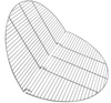 40-Inch Foldable Campfire Grill Grate, Steel Round BBQ Fire Pit Grate for Cooking, Camping Grill Grid Rack