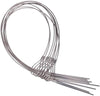 BBQ Flexible Skewers for Grilling, 29 Inch 8 Pcs 304 Stainless Steel Cable Skewers, Flexible Kabob Skewers for Indoor Ourdoor Barbecue
