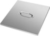 Stainless Steel 27 Inch Square Drop-in Gas Fire Pit Burner Pan Lid Cover fits 24'' Square Drop-in Gas Fire Pit Burner Pan