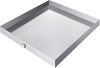32 x 30 x 2.5 Inch Washing Machine Pan 18 GA Thickness 304 Stainless Steel Heavy Duty Compact Washer Drip Tray with Drain Hole & Hose Adapter