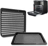 2 Pcs Cooking Trays Replacement for Instant Vortex, Innsky, Chefman and other Air Fryer Oven, Removable Mesh Cooking Rack for Air Fryer Accessories