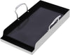 19.5" x 10" Ceramic Nonstick Stainless Steel Griddle for Gas, Charcoal & Induction, Large Stove Top Griddle for BBQ, Camping & Kitchen
