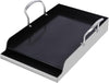 16.5" x 10" Ceramic Nonstick Stainless Steel Griddle for Gas, Charcoal & Induction, Large Stove Top Griddle for BBQ, Camping & Kitchen