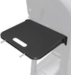 Foldable Side Shelf for Weber Searwood 600/600XL and Smoque/SmoqueXL Grill, Black Powder Coated Metal Side Table with Built-in Hooks