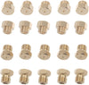 20Pcs Brass Jet Nozzles, 0.5mm and 0.68mm Nozzle Hole, Propane LPG Natural Gas Conversion Kit fits Weber, Nexgrill, Char-Broil and more grills
