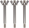Patio Heater 3 Barrel Bolts Replacement Hardware Accessories for Attaching Reflector to Emitter Screen Set Includes Wing Nuts & Washers