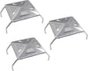 6 x 6" Heat Plates Tent Burner Cover with Support Replacement Parts for Charbroil Big Easy 4638213, 4638222, Thermos Gas Grills