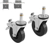 64413 64412 Caster Wheels for Weber Genesis 300/400 Series Grills (2022+), 2PCS Locking Wheels for Weber Genesis E325, E410, E435, S335, SX335, E325S