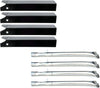 BBQ Parts Kit for Uniflame Pinehurst GBC750W Gas Grill, SS Burner + Porcelain Steel Heat Plates