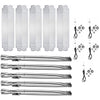 Repair Kit for Nexgrill 720-0888N, 720-0888S, 720-0888B, 720-0888, 720-0888A 5 Burner Gas Grills, Burners, Heat Plates and Igniters Kit