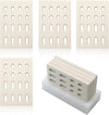 Ceramic Brick Radiant Flame Tamer for Barbeques Galore Grand Turbo Grills, Heat Plate Ceramic Briquettes, 7 1/16" x 4 3/4" x 1/2", 4 Pack
