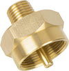 Soild Brass 1LB Bottle Propane Refill Adapter, 1/4'' Male NPT x 1''-20 Female Throwaway Cylinder, for Grill, Camping Stove, RV, Trailer
