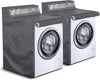 2 Pack Washing Machine Cover, Waterproof Dustproof Cover with Zipper Perspective Window for Front Load Top Washer Dryer 27"Wx26"Dx43"H