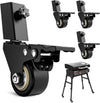 4 Pcs 2'' Caster Wheels with Safety Lock fits for Blackstone 17 and 22 inch Flat Top Griddle Grills
