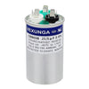 AC Capacitor 25+5 uF 25/5 MFD 370V/440VAC CBB65 Dual Run Round Start Capacitor for Heat Pump Air Conditioner, for AC Motor Run or Fan Start or Cool