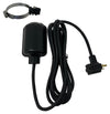 Sump Pump Tethered Universal Float Switch Replacement with Piggyback Plug for Sewage, Reliable Water Level Performance - 10 foot cord