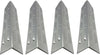 4Pcs Grill Heat Plates for Wolf BBQ, BBQ-2, BBQ-242BI, BBQ242BI, BBQ242BI-LP,  BBQ242C,  BBQ242C-LP BBQ2 Series Gas Grills