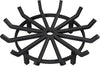 24 Inch Wrought Iron Log Grate Fire Pit Round Spider Wagon Wheel Firewood Stove Burning Rack Holder Chimney Hearth Kindling Stacking