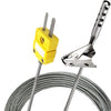 K-Type Thermocouple Air Probes TL3163K Temperature Probes for Air Temperature, Open Hole Clip for Air Temperature