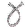 40-Inch Long Faucet Connector Braided Stainless Steel Supply Hose 3/8-Inch Female Compression Thread x M10 Male Connector, x 2 Pcs (1 Pair)
