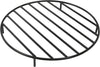 24-Inch Round Heavy-Duty Steel Fire Pit Grate Camping Cooking Grate for Outdoor Campfire, Backyard, Patio, Garden, Picnics Uses