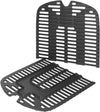2 Pcs 69474 Cast Iron Cooking Grates for Weber Traveler Portable Gas Grills, Replacement Parts for Weber 9010001 9020001 9030001, 9013001