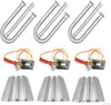 Heat Plates Burners & Igniters Kit fits for American Outdoor Grill AOG 24NB, 24NG, 24NP, 24PC, 36NB, 36PC Gas Grills
