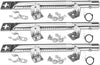 Burners Kit for Char-Broil 461320507, 463770915, 466250511, 466250512, 466721912 Commercial Series 3 Burner Gas Grill Models