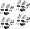 4pk 330031 Range Burner Receptacle Kit ERR117 Surface Element Plug-in Block Kit Fit Whirl-Pool Ken-More Frigi-daire Stove, Replaces WB17X210 814399