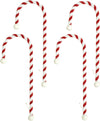 4-Pack Candy Cane Stocking Holder, Lightweight Christmas Stocking Hanger Fireplace Mantel Decorations, Holds up to 10 pounds
