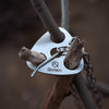 Camping Tripod board - Turn Branches into Campfire Tripod, Stainless Steel Campfire Support Plate with Adjustable Chain for Hanging Cookware