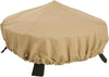 Terrazzo Water-Resistant 44 Inch Round Fire Pit Cover, Patio Furniture Cover