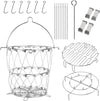 Turkey Fryer Parts Kit for Char-Broil The Big Easy Oil-Less 17102065, 14101480 Better Baskets, 23Pcs Turkey Fryer Accessories Kit