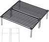 Cast Iron Tuscan Grill, 16"x 16" Heavy-Duty Open Flame Grill for Authentic Italian Cooking, Portable with Screw-On Legs, Sear Marks, 2 Handles & Bag
