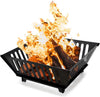 25 Inch Portable Fire Pits Outside Wood Burning Collapsible Plug Firepit for Camping Travel, Picnic, Bonfire, Backyard, Patio, Garden