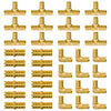 36 PCS 1/2 Inch Pex Fittings Set, 12 Each PEX Elbow Tee Coupling, 1/2" Pex Fittings For Pex Pipe, No Lead Brass, ASTM F1807
