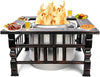 Fire Pit Surround Tabletop for Solo Stove Bonfire and Ranger Wood Burning, Large Space Solop Stove Fire Pit Stand, Solo Stove Accessories
