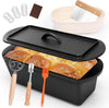 Bread Loaf Pan, Oval Cast Iron Bread Pan With Lid, 3.2QT Pre-Seasoned Sourdough Artisan Bread Baking Pan, With Sourdough Starter Kit