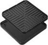 Ceramic Nonstick Reversible Griddle for Coleman Cascade & Triton, 8.5" x 8.5" Square Flat & Ribbed Camping Griddle for 2-Burner Camp Stoves, 1 Pack