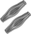 BBQ Spring Handle Stainless Steel Cool Touch 2Pcs Kit for Stoves, Barbecue Smokers, Grills, Fire Pits etc