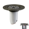 Shower Drain Plug Backflow Preventer with Magnetic Closure Valve, Hair Catcher & Silicone Reducer Ring, Fits 1.9''-3.9'' ID Drains, Sewers, and Pipes