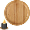 Tabletop Fire Pit Mat 10In for Solo Stove Mesa & Mesa XL, Round Heat Resistant Wooden Mat Stove Tabletop Mat Table Protection Stove Accessories