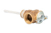 Automatic Temperature and Pressure Relief Valve with Extension Probe Lever, Features an All Brass Body with Stainless Steel Pressure Spring (10473)