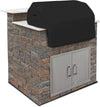 Built-in Outdoor Grill Cover, Durable 12 Oz Waterproof Cover Max Material with Air Pocket & Elastic, 48" W x 27" D x 26" H Inches